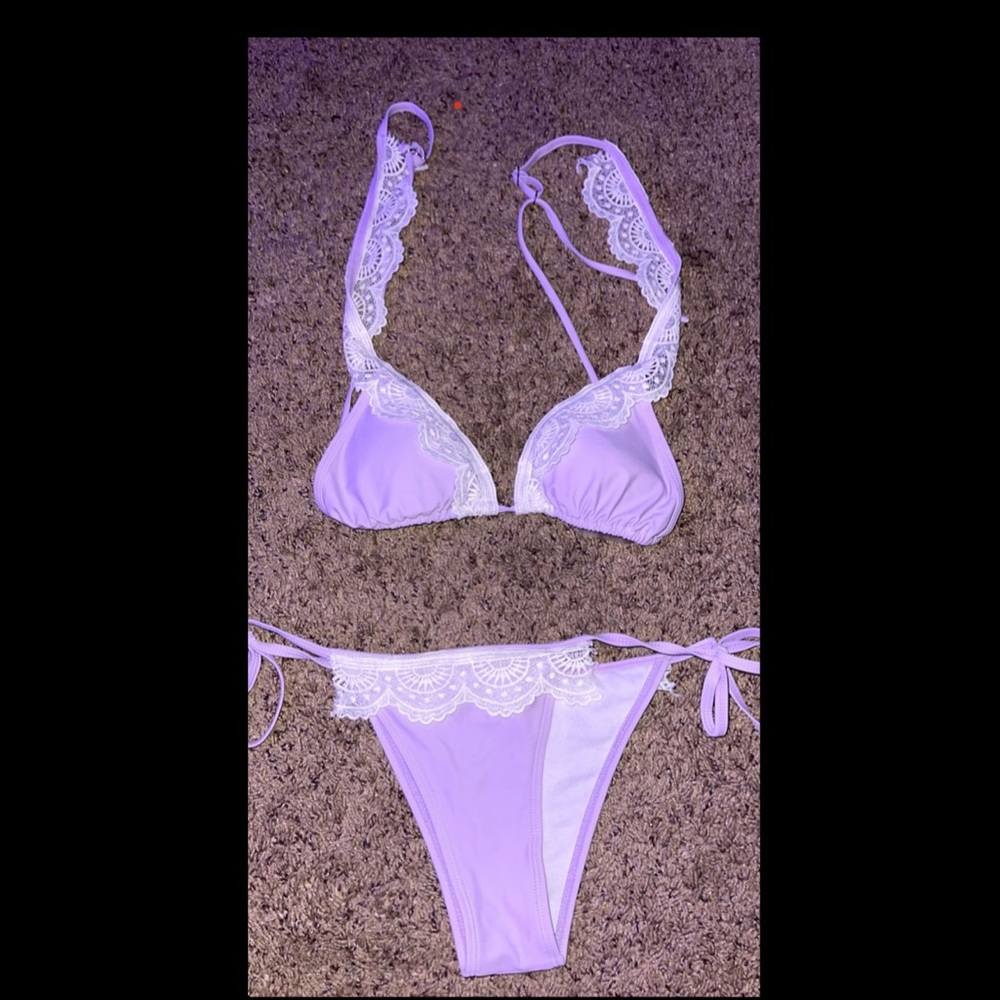 lace purple bikini